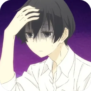 😓 emoji Tanaka-kun=Apitok Telegram sticker 12 of 19