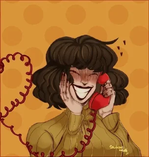 ☎ emoji 𝕵𝖆𝖈𝖐 𝖂𝖆𝖑𝖙𝖊𝖓 Telegram sticker 22 of 50