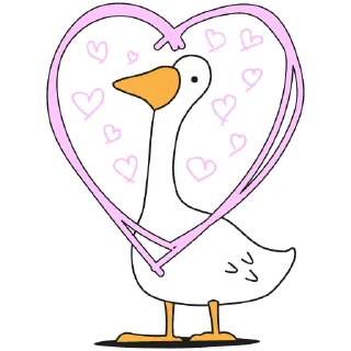 ❤️ emoji Geese @gsomu Telegram sticker 13 of 39