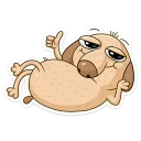 Sticker from Diggy Dog loves memes