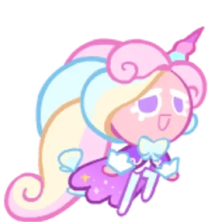🦄 emoji Cream Unicorn Cookie! Telegram sticker 23 of 59
