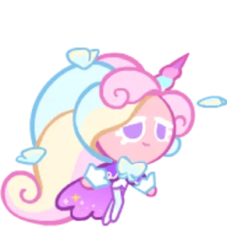 🦄 emoji Cream Unicorn Cookie! Telegram sticker 21 of 64