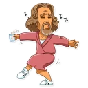 🕺 emoji The Dude Telegram sticker 18 of 35