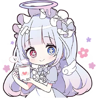 ☕ emoji Плакса-ангел @Nyasticks Telegram sticker 5 of 41