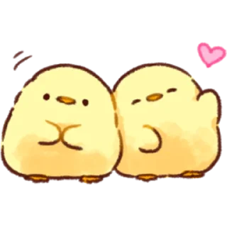 👋 emoji Soft and Cute Chicks Winter @softandqt Telegram sticker 14 of 40