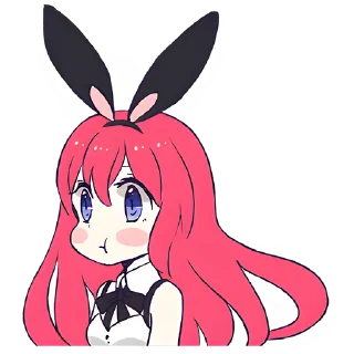 😣 emoji Девочка-кролик @Nyasticks Telegram sticker 19 of 41