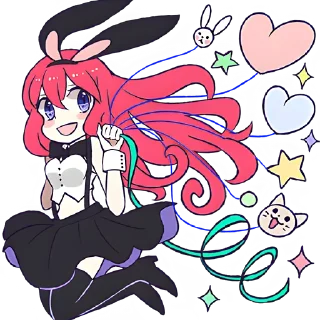 🥳 emoji Девочка-кролик @Nyasticks Telegram sticker 6 of 41