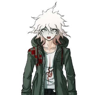 😰 emoji Nagito Komaeda ch1 Telegram sticker 22 of 23