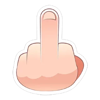 🖕 emoji Жесты • @StickEmojiBook Telegram sticker 6 of 24