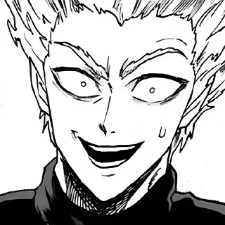😅 emoji Garou Telegram sticker 6 of 35