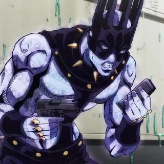 Sticker from Jojo anime moment