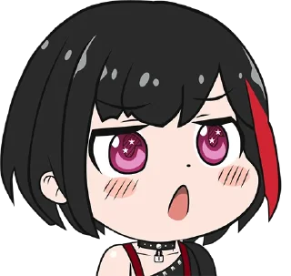 🤨 emoji Ran Mitake (BanG Dream!) Telegram sticker 15 of 86