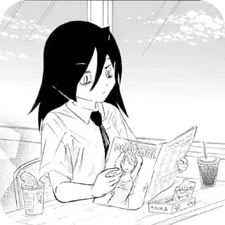 📰 emoji WataMote @Tomoko_Kuroki Telegram sticker 13 of 34