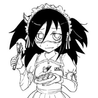 🍰 emoji WataMote @Tomoko_Kuroki Telegram sticker 8 of 34
