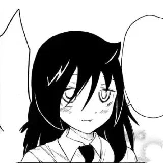 ☺ emoji WataMote @Tomoko_Kuroki Telegram sticker 17 of 34