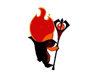 🔥 emoji Fire Spirit Cookie @artsfromwhite1 Telegram sticker 18 of 69