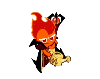 🚿 emoji Fire Spirit Cookie @artsfromwhite1 Telegram sticker 15 of 69