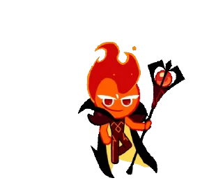 🔥 emoji Fire Spirit Cookie @artsfromwhite1 Telegram sticker 19 of 69