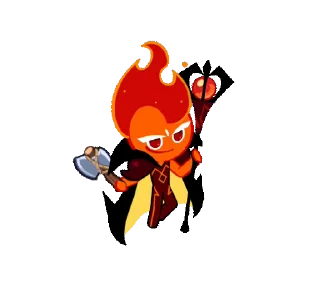 🪓 emoji Fire Spirit Cookie @artsfromwhite1 Telegram sticker 13 of 69