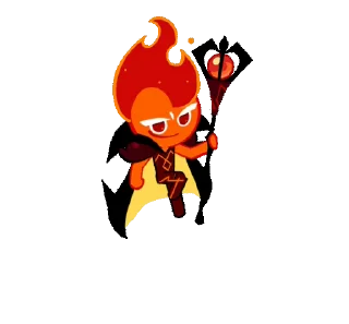 🔥 emoji Fire Spirit Cookie @artsfromwhite1 Telegram sticker 22 of 69