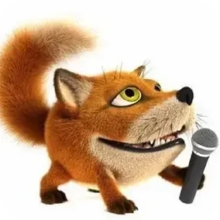 🎤 emoji eбучая лисичка @stickrubot Telegram sticker 10 of 11