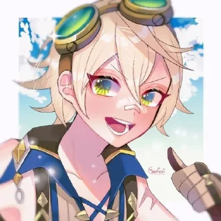 🪨 emoji [ Кэйа и Беннет любимки] Telegram sticker 24 of 106