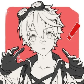 🪨 emoji [ Кэйа и Беннет любимки] Telegram sticker 8 of 106