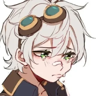 😭 emoji `Беннет @genshinbyevico Telegram sticker 22 of 23