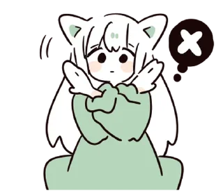 🙅 emoji ໒꒰ྀི◞  ˕  ◟꒱১  @suncolor   ໒ Telegram sticker 6 of 24