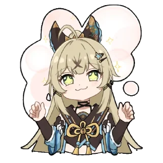 🐾 emoji Кирара simp ^_−☆ | @MOKAINFO & @KiraraCourier_bot Telegram sticker 13 of 107
