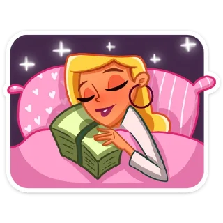 🤑 emoji Марго от @TgSticker Telegram sticker 7 of 49