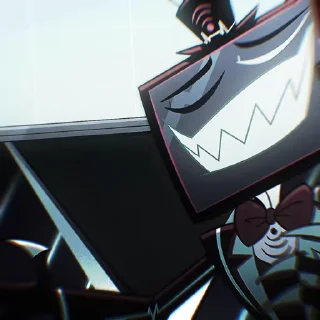 🤛 emoji БОЛЬШЕ ⇨ @CLOOBHUB ВОКС ОТЕЛЬ ХАЗБИН VOX HAZBIN ТГ Telegram sticker 6 of 94