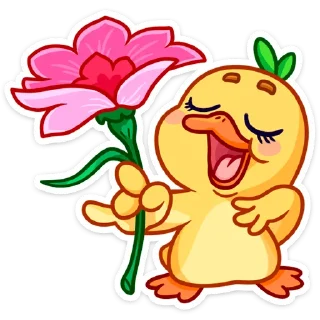 Sticker from ❤️‍🔥 «Утёнок Кряк» — @VkontakteEmoji