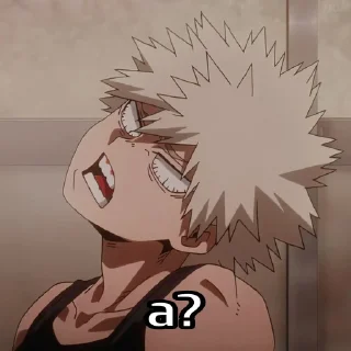 🤨 emoji Бакуго краш Telegram sticker 11 of 83