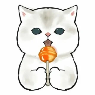 🎀 emoji (⁠◠⁠‿⁠・⁠)⁠—⁠☆ Moju_Sand cats!^ Telegram sticker 10 of 12
