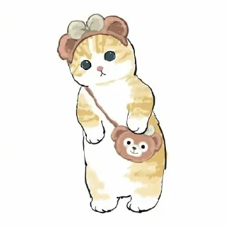 Sticker from (⁠◠⁠‿⁠・⁠)⁠—⁠☆ Moju_Sand cats 3