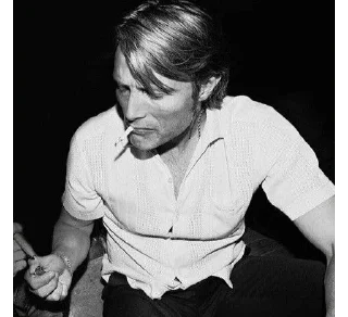 🚬 emoji Mads Mikkelsen🎀 Telegram sticker 1 of 91