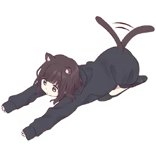 😳 emoji Куруми-чан 3 @nyasticks Telegram sticker 24 of 41