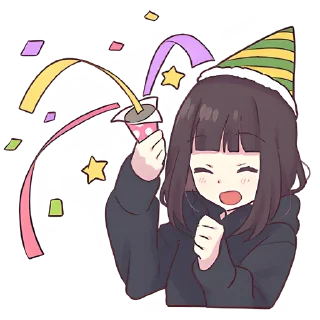 🥳 emoji Куруми-чан Z @Nyasticks Telegram sticker 17 of 25