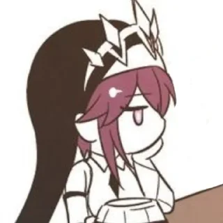 😐 emoji Rosaria by @stickerhut Telegram sticker 22 of 59