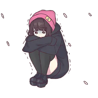 😔 emoji Куруми-чан Z @Nyasticks Telegram sticker 3 of 25