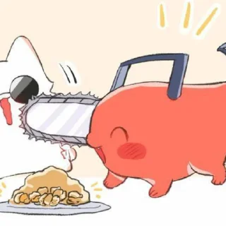 🪚 emoji Pochita〔 @pivAnSti 〕 Telegram sticker 23 of 120