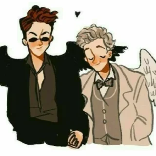 🤗 emoji Good Omens Telegram sticker 8 of 105