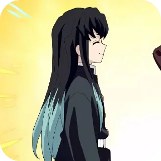 💇 emoji Muichiro @demonslayerstickersss Telegram sticker 23 of 53