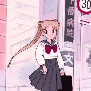 😗 emoji SAILOR MOON @anime_sticks Telegram sticker 10 of 70