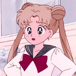 🤨 emoji SAILOR MOON @anime_sticks Telegram sticker 14 of 70
