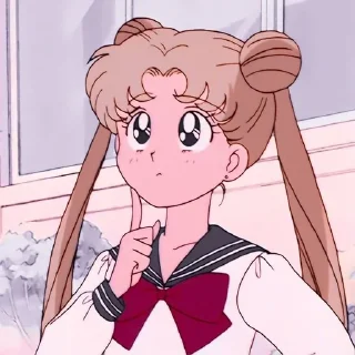 🤔 emoji SAILOR MOON @anime_sticks Telegram sticker 15 of 70