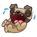 Sticker from Fred the Pug