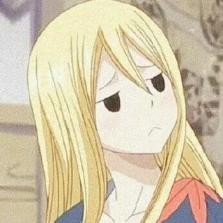 😕 emoji Fairy Tail love Telegram sticker 17 of 50