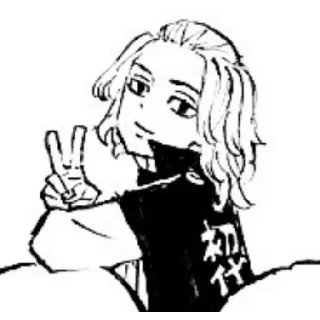 ✌️ emoji 👊 Sano Manjiro 👊 (@grgrgrteee) Telegram sticker 16 of 120